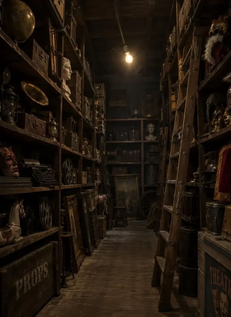 道具间（The Props Room）主视觉，四十年道具间里，每一件东西都有下一部戏。
